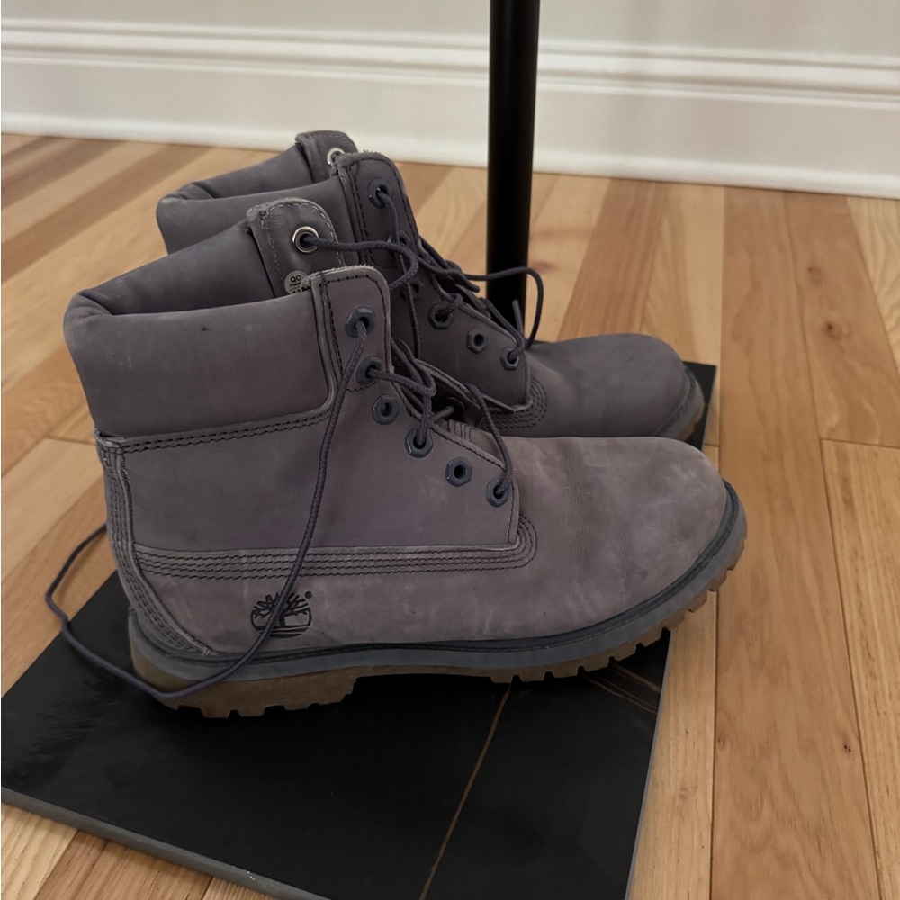 Timberland Charcoal Lace-Up Boots